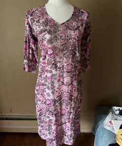 Robe Fleurie Fille Rose – Élégante & Confortable - Image 3